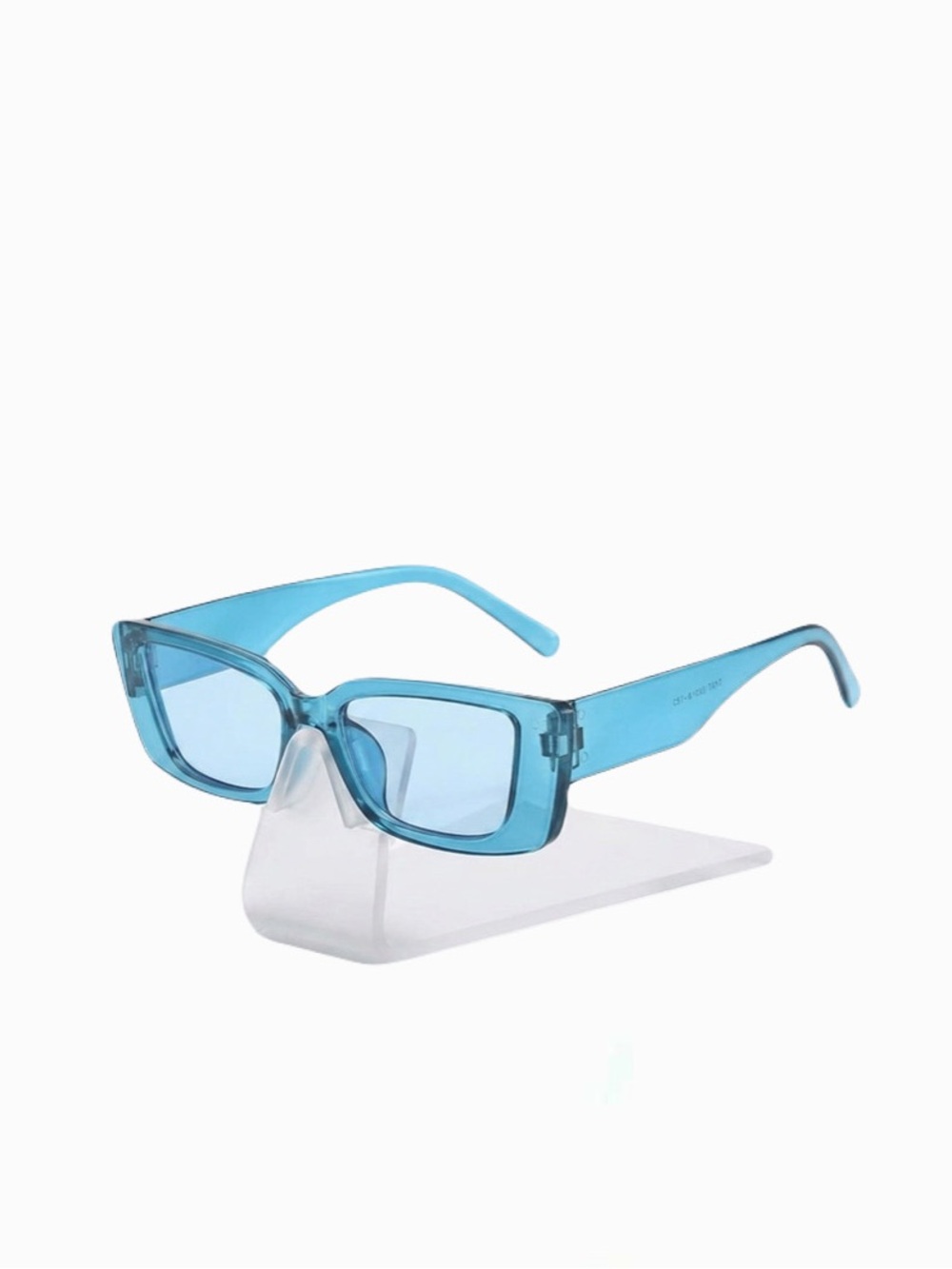 New Woman’s AJ Morgan Big Payback Super Oversized Light Blue Clear Sunglasses